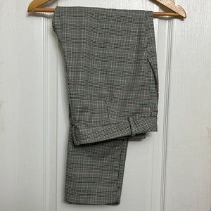 H&M plaid tapered pant